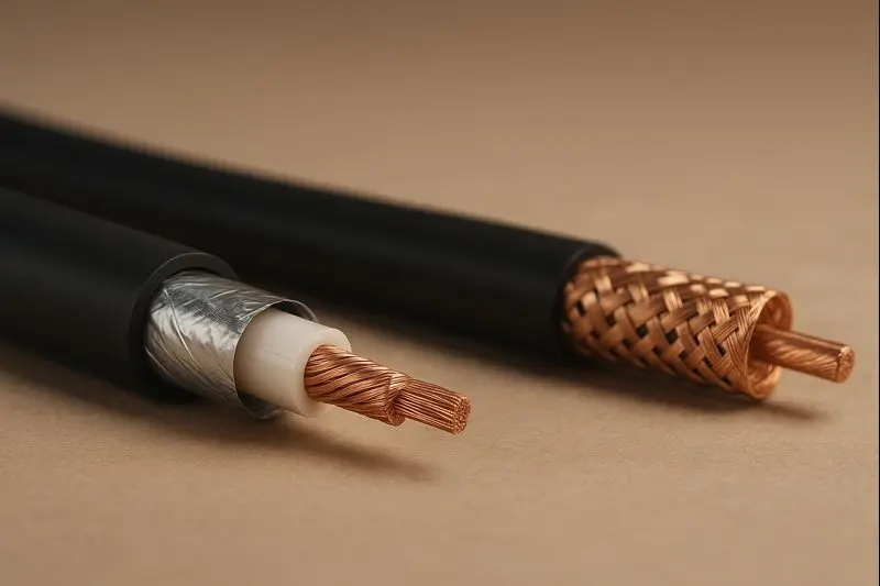 Macro comparison of foil, spiral, and braided shielding structures in audio cables..jpeg