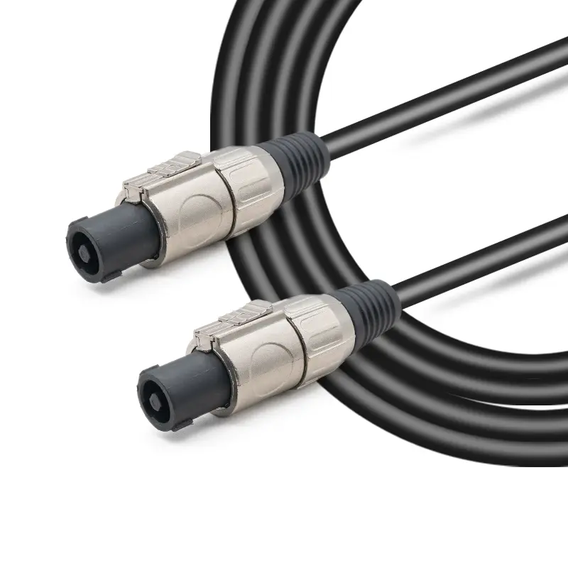 SPEAKON 至 SPEAKON 公插頭優質 OEM 四芯高保真揚聲器電纜,帶金屬連接器 JYC6049