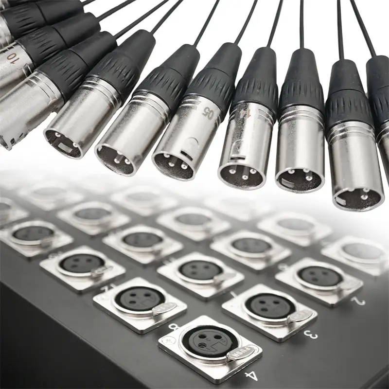 優質多芯20通道蛇形電纜,附舞台箱 JYB5032