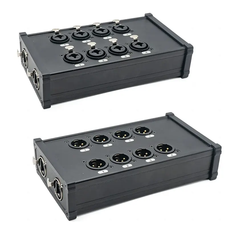 XLR/DMX/AES-EBU 至 Ethercon 相容於 RJ45 CAT5/CAT6 乙太網路擴充器,搭配電纜 JYBN407